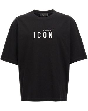 DSquared² Logo Print T-Shirt - Black