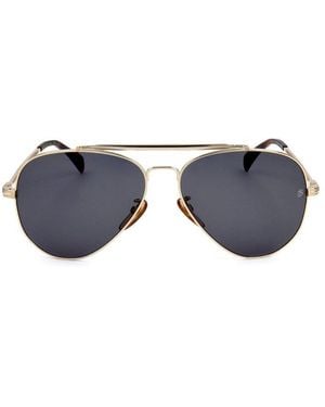 David Beckham Aviator Frame Full Rim Sunglasses - Black