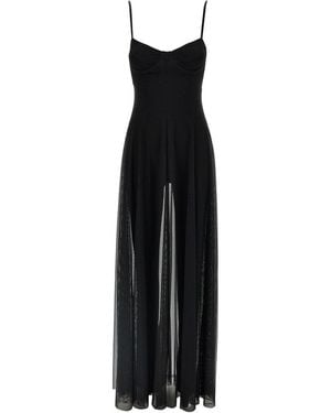 Norma Kamali Sheer Detailed Jumpsuit - Black