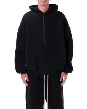 Fear Of God Athletic Half Zip Hoodie - Black