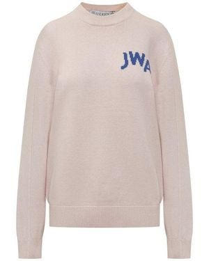 JW Anderson Crew Neck Sweater - White