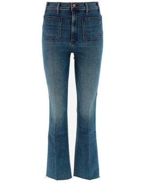 Mother The Hustler Distressed Jeans - Blue