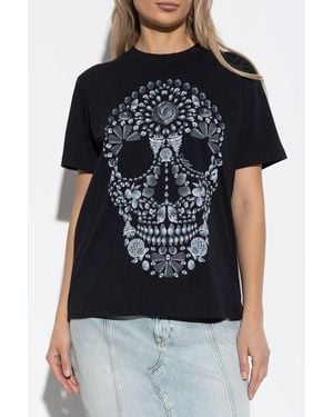 AllSaints Skull Graphic T-Shirt - Black
