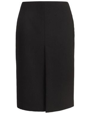 Gucci Wool Crepe Skirt - Black