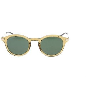 Gucci Low Nose Bridge Fit Round Sunglasses - Green