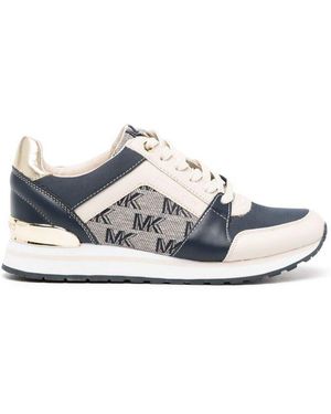 Michael Kors Logo Lace-Up Trainers - White