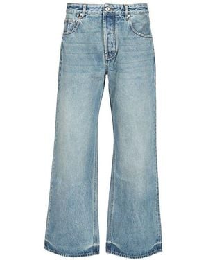 Jacquemus Le De Nîmes Mid-Rise Wide-Leg Jeans - Blue