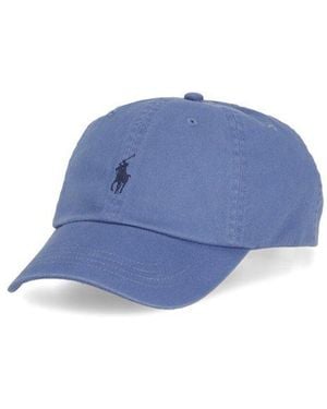 Ralph Lauren Baseball Hat With Pony - Blue