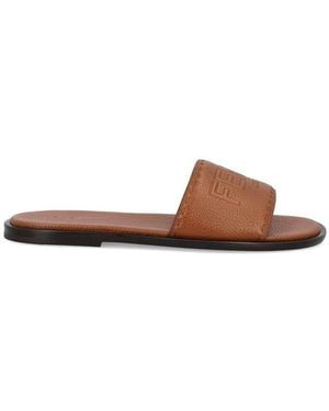 Fendi Roma Slides - Brown
