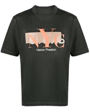 Heron Preston Nyc Censored Crewneck T-Shirt - Black