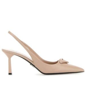 Prada Pointed-Toe Slingback Court Shoes - Pink