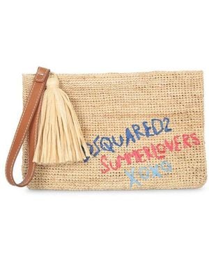 DSquared² Summer Lovers Pouch Bag - Natural