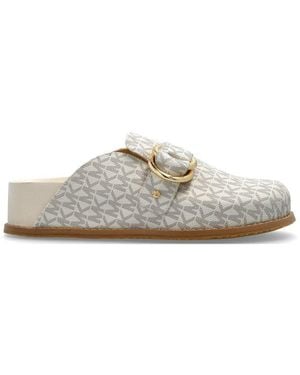 MICHAEL Michael Kors Jaden Signature Logo Clogs - Natural