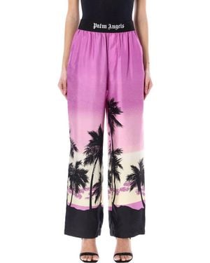 Palm Angels Sunset Pyjama Trousers - Pink