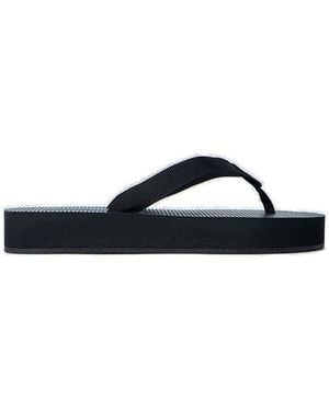 The Row Dune Flatform Sandals - Black