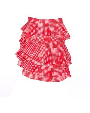 Essentiel Antwerp Hupaul Ruffle Skirt - Red