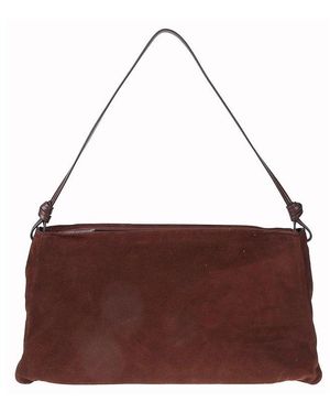 STAUD Vivi Knot Detailed Shoulder Bag - Brown