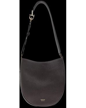 Ferragamo North-South Hobo Bag - Black