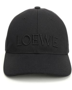 Loewe Embroidered Cap - Black