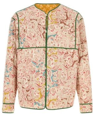 Valentino All-Over Patterned Button-Up Shirt - Pink