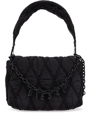 DIESEL Charm-D Shoulder Bag in Black | Lyst