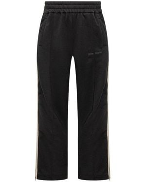 Palm Angels Side Striped Track Trousers - Black