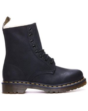 Dr. Martens 1460 Serena Faux-Fur Boots - Black