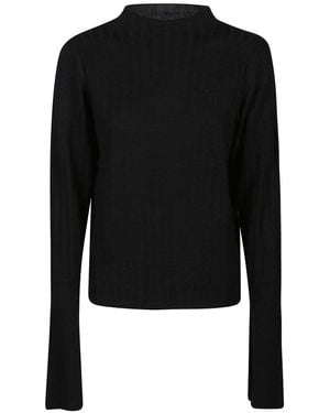 Loulou de Saison Anda Ribbed Sweater - Black