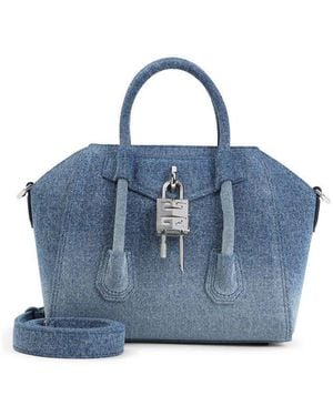 Givenchy Antigona Lock Mini Handbag - Blue