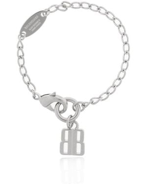 Balenciaga Bb Nano Thin Bracelet - Black