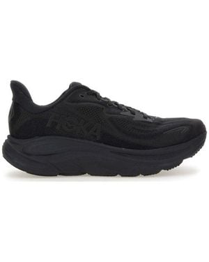 Hoka One One Clifton 10 Lace-Up Trainers - Black