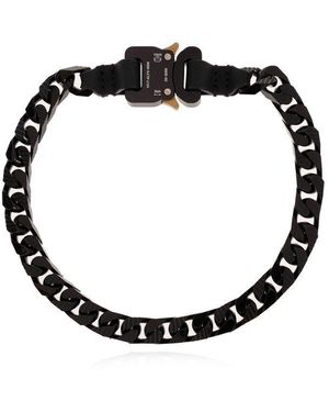 1017 ALYX 9SM Necklace With Rollercoaster Buckle, ' - Black