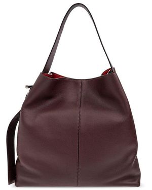 McQueen Mini T-Bar Tote Bag in White | Lyst