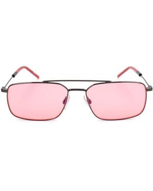BOSS Aviator Frame Sunglasses - Pink