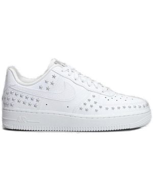 Nike Air Force 1 Star Studded Sneakers - White
