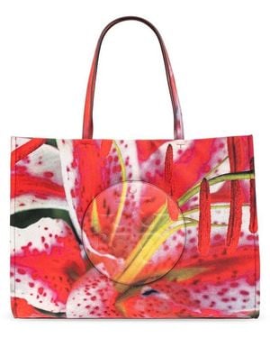 Tory Burch Ella Printed Tote Bag - Red
