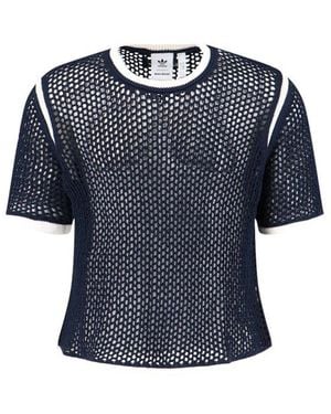 Adidas by Wales Bonner Adidas Originals By Wales Bonner Knit T-Shirt - Blue