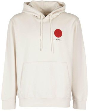 Edwin Hoodie Sweater - White