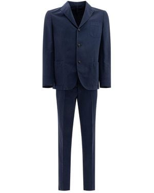 Incotex Single-Breasted Suit - Blue