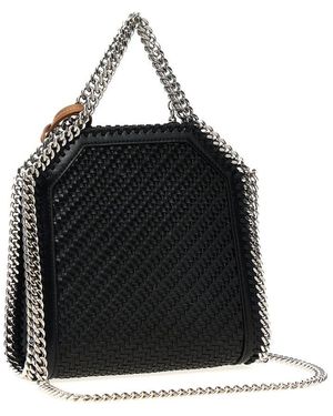 トートバッグ STELLA MCCARTNEY BLACK FALABELLA TOTE BAG MICRO Women Black Falabella Crystal Mesh Mini Tote Bag | Stella