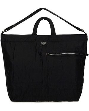 Porter-Yoshida and Co Large Messenger Bag - Black
