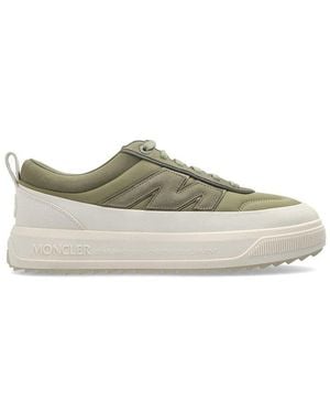 スニーカー MONCLER Low-top leather sneakers Verde Moncler Low-top sneakers for Men | Online Sale up to 41% off