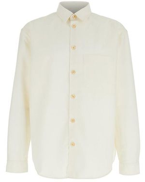 Plain Classic Collar Shirt - White