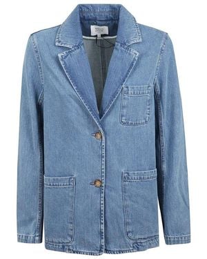 Maison Kitsuné Deconstructed Tailored Jacket - Blue