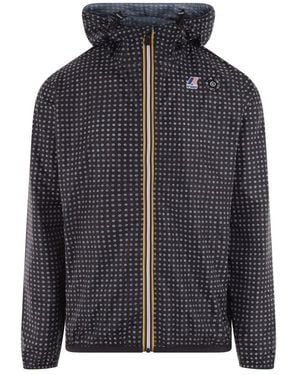 K-Way X 10 Corso Como Polka-Printed High Neck Jacket - Black