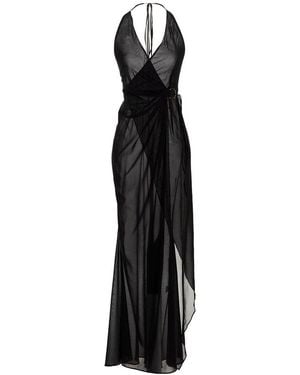 Louisa Ballou Tide Wave Maxi Dress - Black