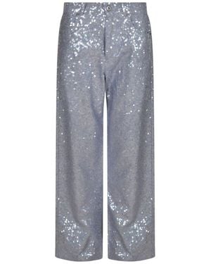 P.A.R.O.S.H. Straight-Leg Jeans With Sequin Detailing - Blue