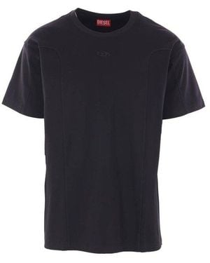 DIESEL Crewneck Short-Sleeved T-Shirt - Black