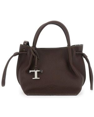 Tod's Magnetic Fastened Tote Bag - Brown