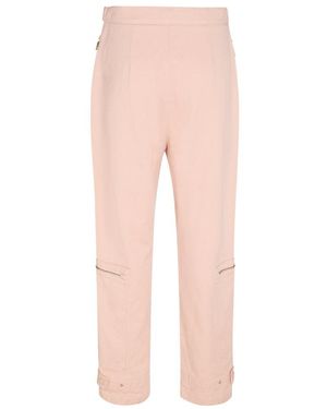 FENDI★PINK COTTON CARGO PANTS ZARA Women High Rise Straight Cargo Trousers Pants Pink Size